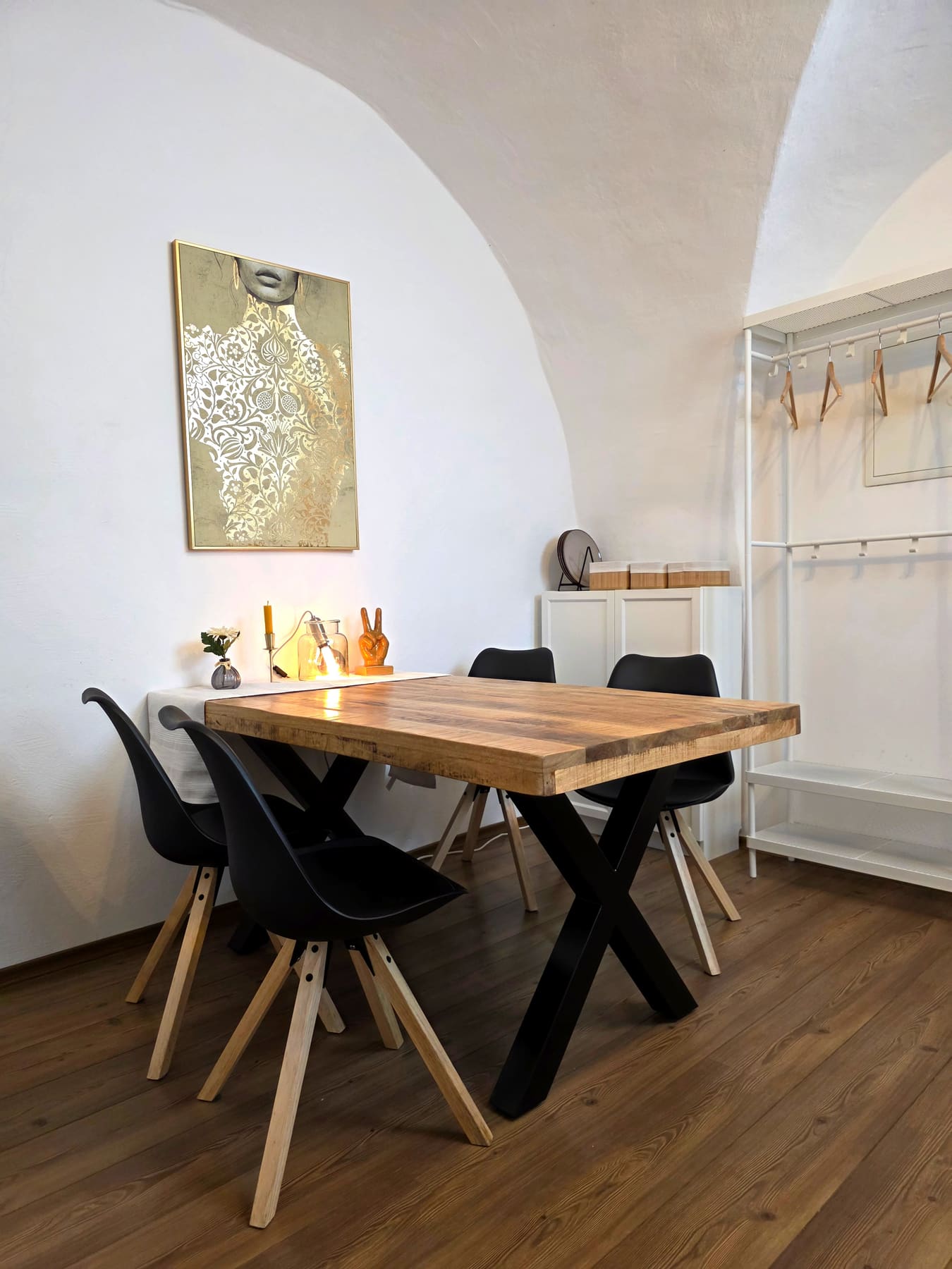 Dining table for six